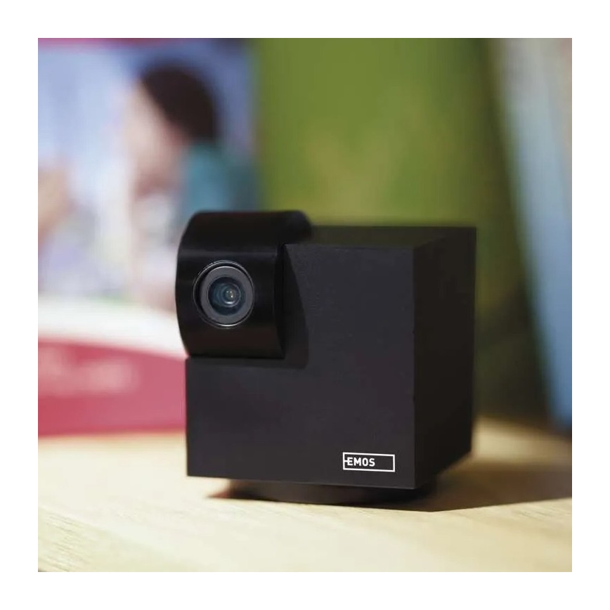 Έξυπνη εσωτερική περιστρεφόμενη κάμερα με αισθητήρα κίνησης GoSmart 5V Wi-Fi Tuya μαύρη