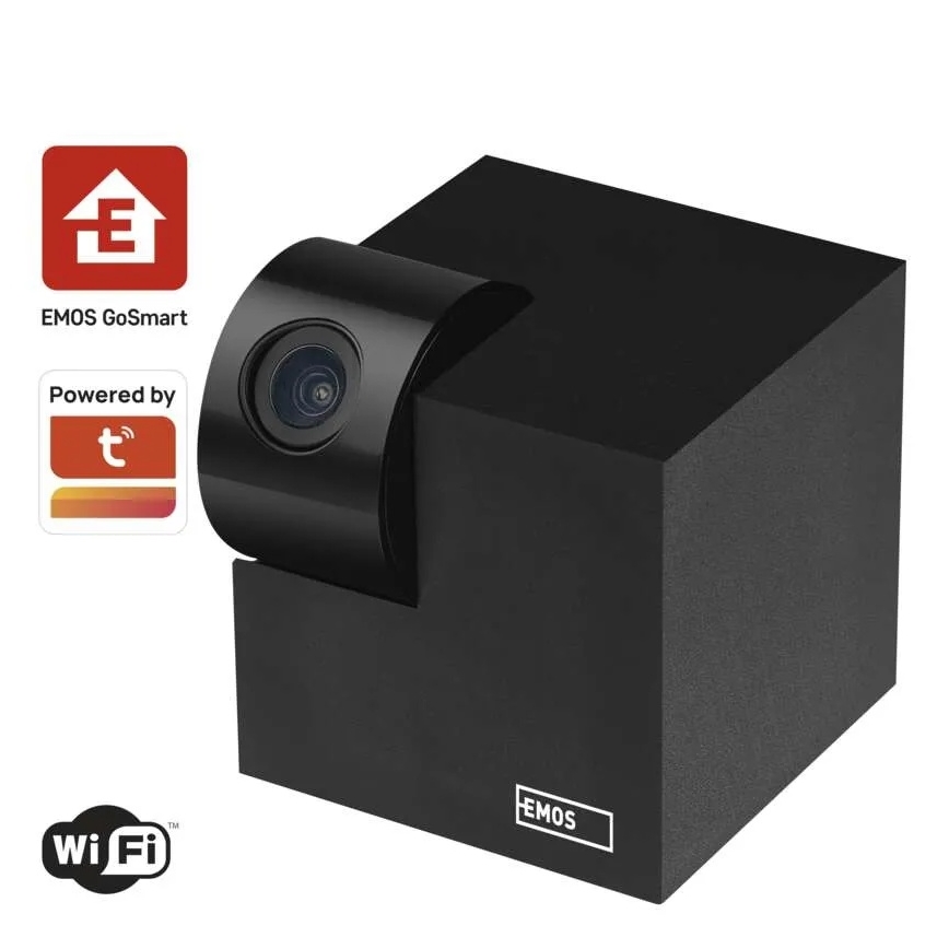 Έξυπνη εσωτερική περιστρεφόμενη κάμερα με αισθητήρα κίνησης GoSmart 5V Wi-Fi Tuya μαύρη