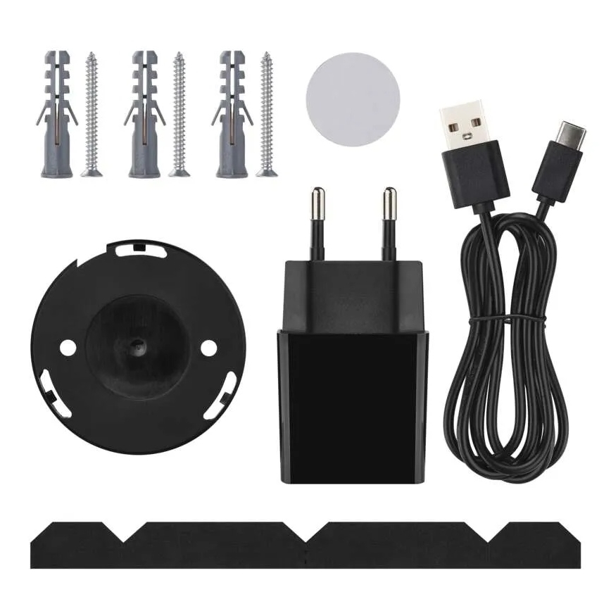 Έξυπνη εσωτερική περιστρεφόμενη κάμερα με αισθητήρα κίνησης GoSmart 5V Wi-Fi Tuya μαύρη