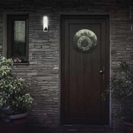 Έξυπνη εξωτερική κάμερα LED με φως GoSmart LED/12W/230V IP65 Wi-Fi Tuya λευκό