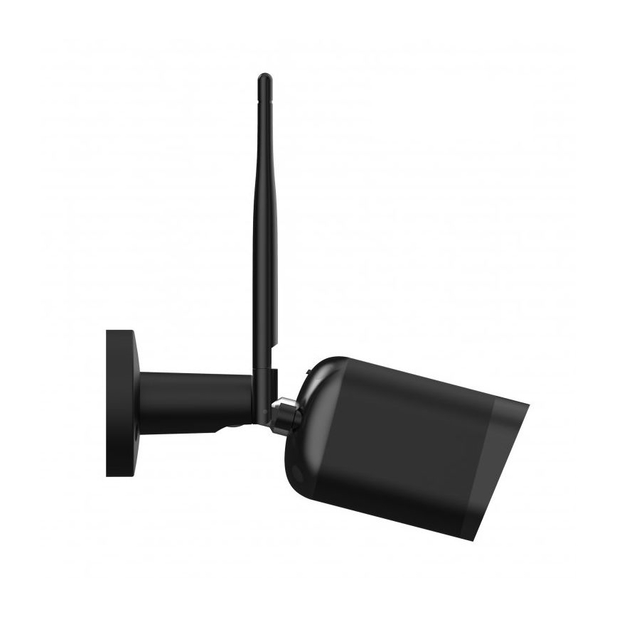 Έξυπνη εξωτερική κάμερα με αισθητήρα Full HD 1080p, 12V, IP65, Wi‑Fi, συμβατή με Tuya — μαύρη