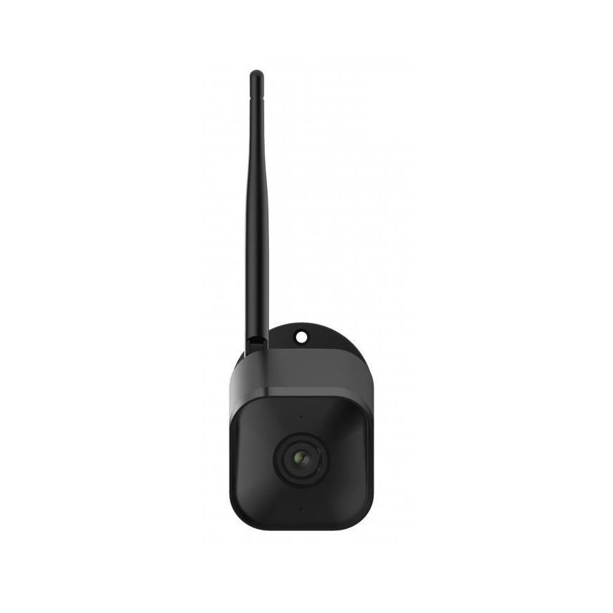 Έξυπνη εξωτερική κάμερα με αισθητήρα Full HD 1080p, 12V, IP65, Wi‑Fi, συμβατή με Tuya — μαύρη