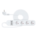 Έξυπνο πολύπριζο με διακόπτη 4Z + 2xUSB-A+1xUSB-C 1,5m Wi-Fi Tuya λευκό