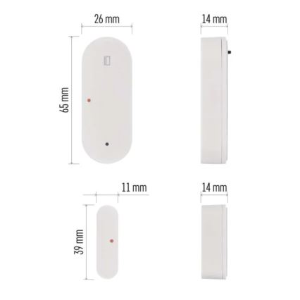 Έξυπνος αισθητήρας πόρτας GoSmart 1xCR2032