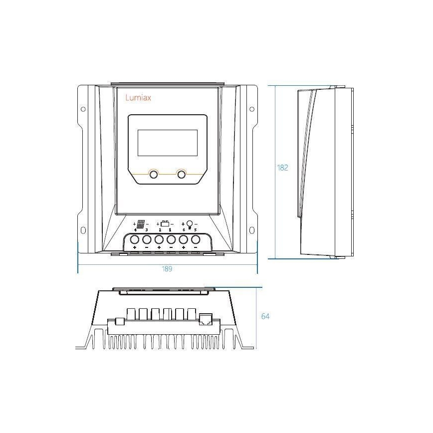 Έξυπνος ρυθμιστής φόρτισης MPPT 12-24V/20A IP32