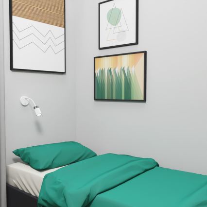 Ευέλικτο φωτιστικό JOKER 1xGU10/8W/230V λευκό/ματ χρώμιο