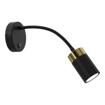 Ευέλικτο φωτιστικό JOKER 1xGU10/8W/230V μαύρο/χρυσό