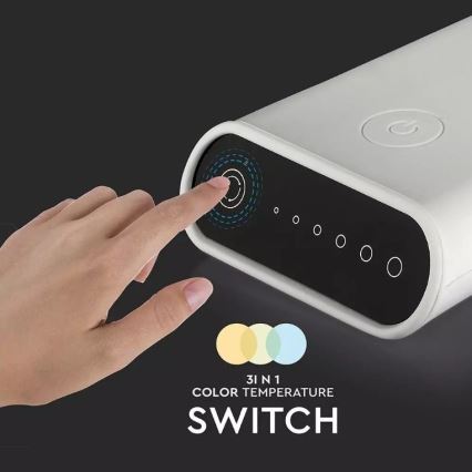 LED ευέλικτο ρυθμιζόμενο επιτραπέζιο φωτιστικό LED/6,5W/5V 2000 mAh 3000K/4500K/6000K