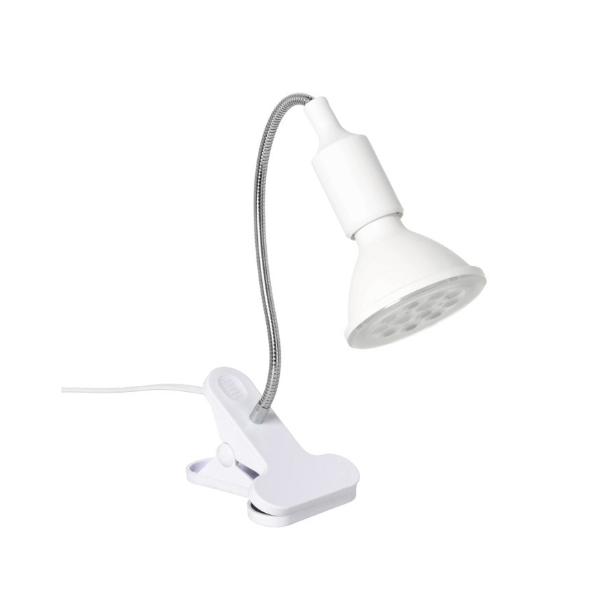 Ευέλικτο επιτραπέζιο φωτιστικό με κλιπ για καλλιέργεια φυτών PLANTY 1xE27/30W/230V λευκό