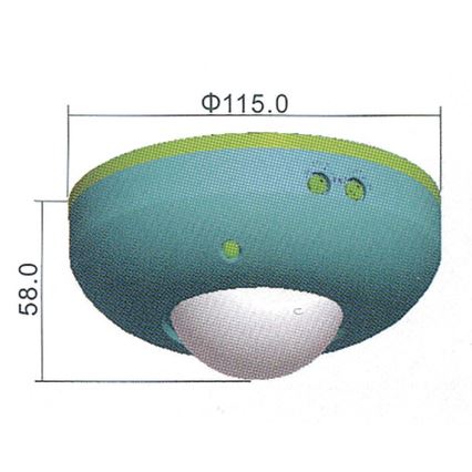 Αισθητήρας κίνησης PIR B 360° 1200W/230V λευκό