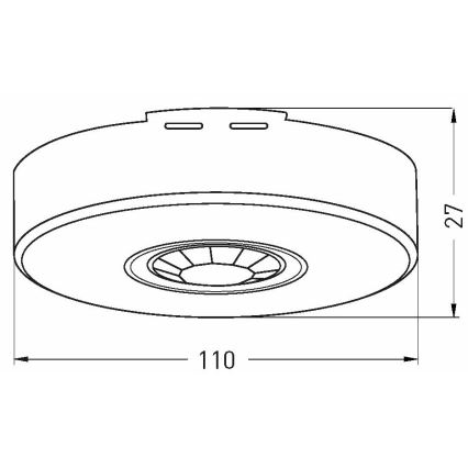 Αισθητήρας κίνησης εξωτερικού χώρου 360x120° λευκό IP65