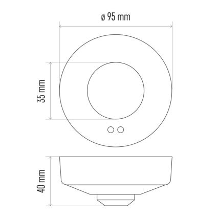 Αισθητήρας κίνησης μικροκυμάτων MW B 360° 1200W/230V λευκό