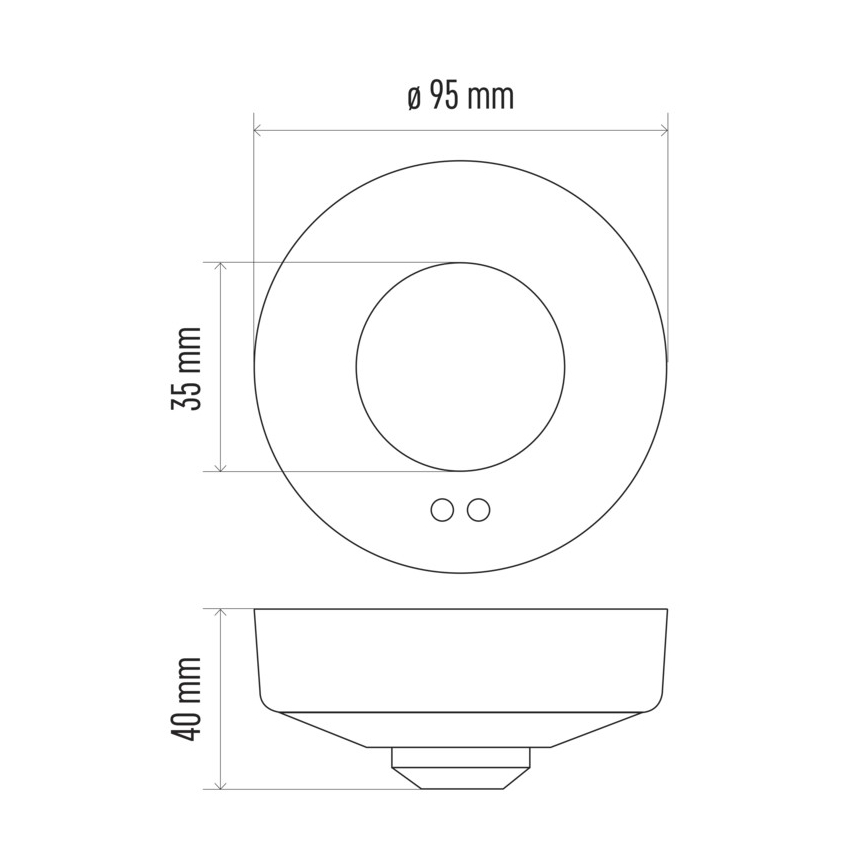 Αισθητήρας κίνησης μικροκυμάτων MW B 360° 1200W/230V λευκό