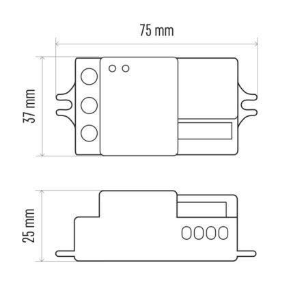 Αισθητήρας κίνησης μικροκυμάτων MW B 360° 1200W/230V λευκό