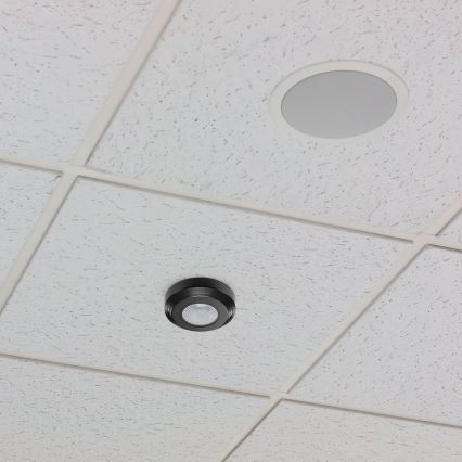 Αισθητήρας κίνησης υπέρυθρων 360° 200W/230V μαύρο