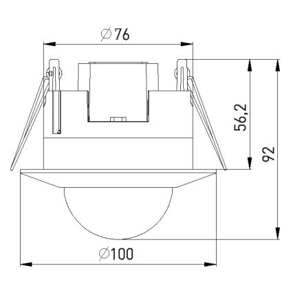 Αισθητήρας παρουσίας PIR 2000W/230V