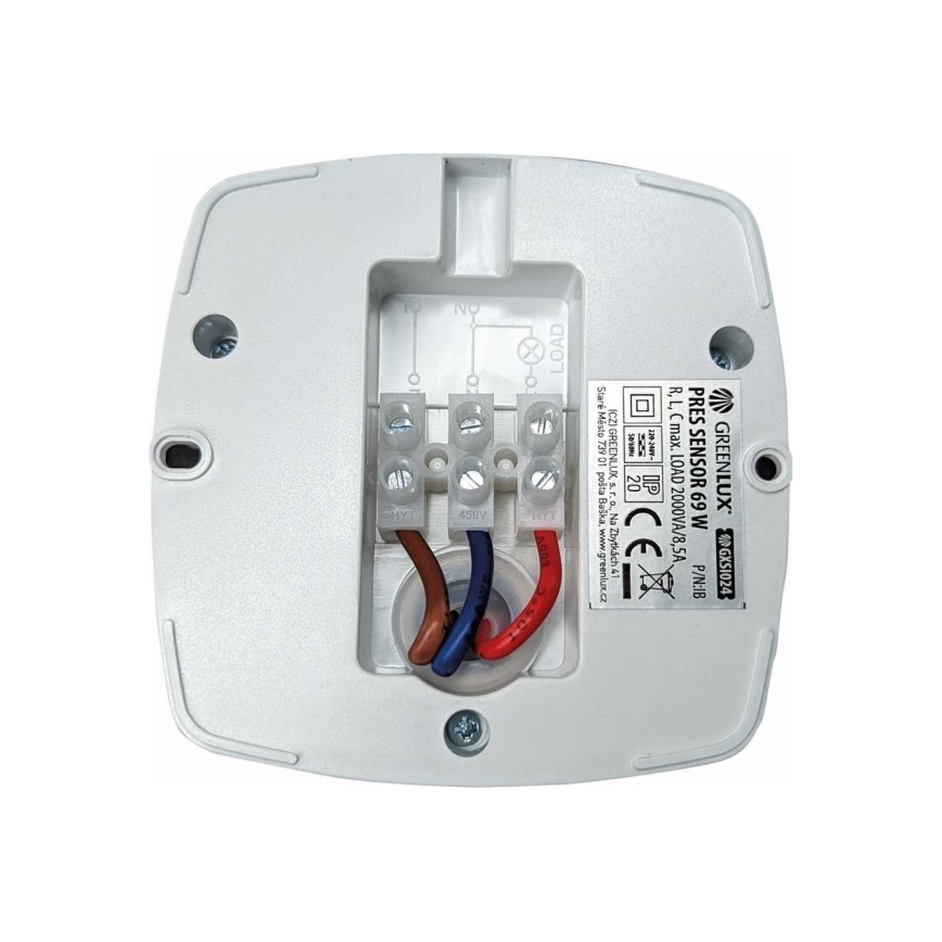 Αισθητήρας παρουσίας PRES SENSOR 2000W λευκός