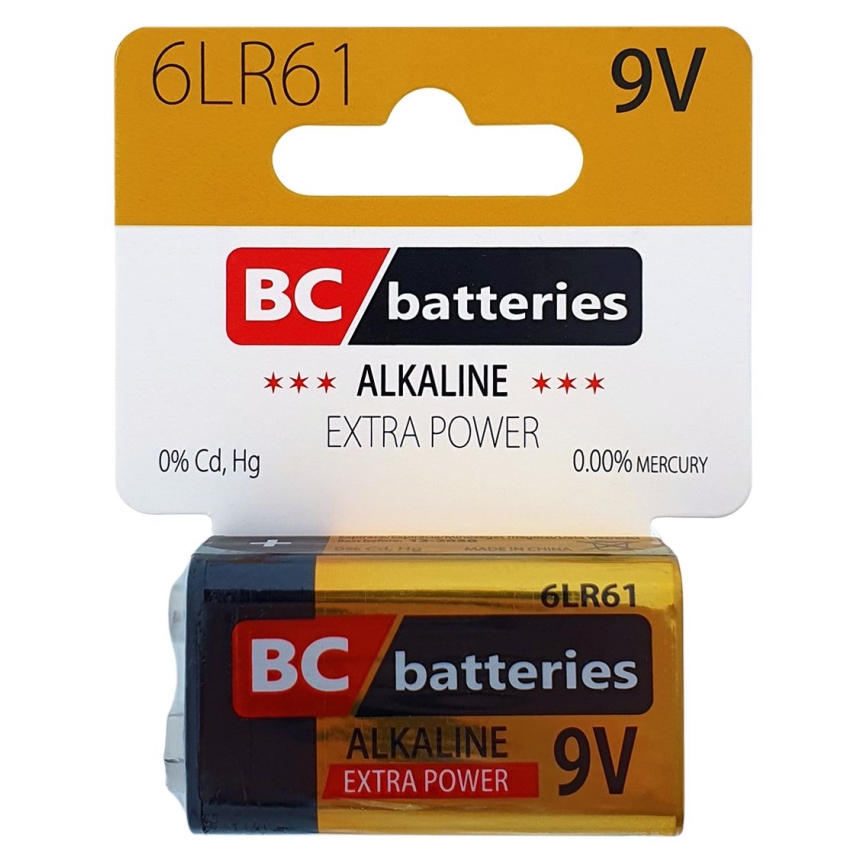 Αλκαλική μπαταρία 6LR61 EXTRA POWER 9V