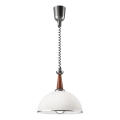 Αναδιπλούμενο φωτιστικό CHIARA 1xE27/60W/230V ασημί/καφέ/οξιά