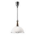 Αναδιπλούμενο φωτιστικό CHIARA 1xE27/60W/230V ασημί/σκούρο καφέ/οξιά