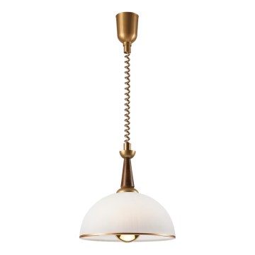 Αναδιπλούμενο φωτιστικό CHIARA 1xE27/60W/230V καφέ/οξιά