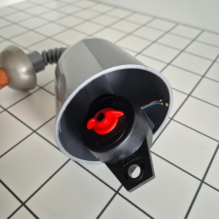 Αναδιπλούμενο φωτιστικό CHIARA 1xE27/60W/230V ασημί/μπεζ/οξιά