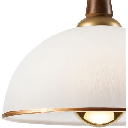 Αναδιπλούμενο φωτιστικό CHIARA 1xE27/60W/230V καφέ/οξιά