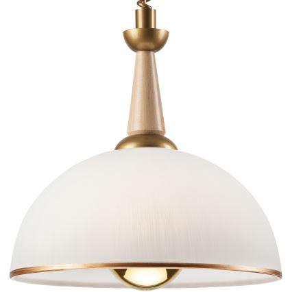 Αναδιπλούμενος πολυέλαιος CHIARA 1xE27/60W/230V μπεζ/οξιά
