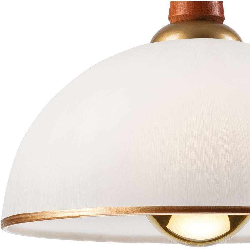 Αναδιπλούμενος πολυέλαιος CHIARA 1xE27/60W/230V σκούρο καφέ/οξιά