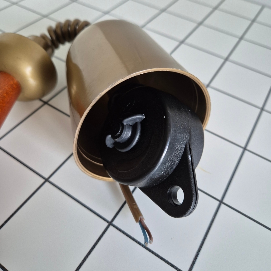 Αναδιπλούμενος πολυέλαιος CHIARA 1xE27/60W/230V σκούρο καφέ/οξιά
