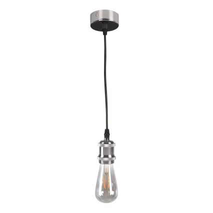 Ανάρτηση με ροζέτα και ντουί 1xE27/20W/230V γυαλιστερό χρώμιο