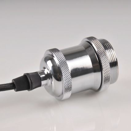 Ανάρτηση με ροζέτα και ντουί 1xE27/20W/230V γυαλιστερό χρώμιο