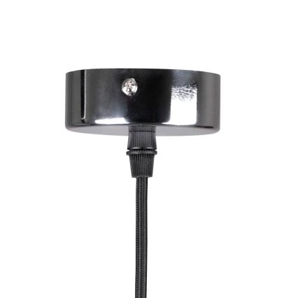 Ανάρτηση με ροζέτα και ντουί 1xE27/20W/230V γυαλιστερό χρώμιο