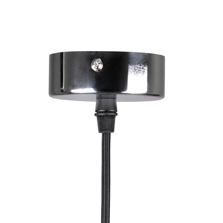 Ανάρτηση με ροζέτα και ντουί 1xE27/20W/230V γυαλιστερό χρώμιο