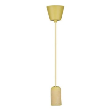 Ανάρτηση με ροζέτα και ντουί 1xE27/60W/230V τσιμέντο/κίτρινο