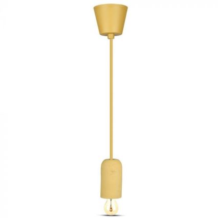 Ανάρτηση με ροζέτα και ντουί 1xE27/60W/230V τσιμέντο/μπεζ