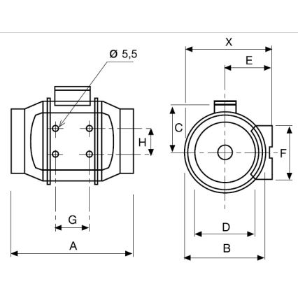 Ανεμιστήρας TD-250/100 24W/230V