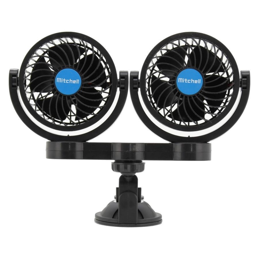 Ανεμιστήρας αυτοκινήτου με βεντούζα 7W/12V μαύρο