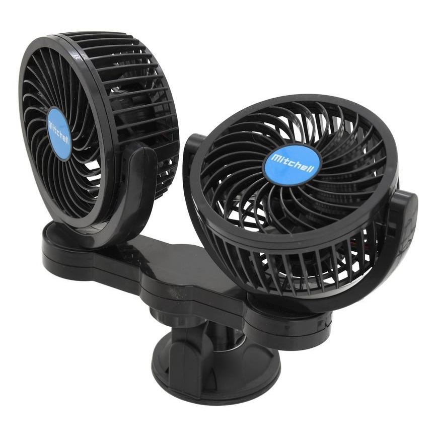 Ανεμιστήρας αυτοκινήτου με βεντούζα 7W/12V μαύρο
