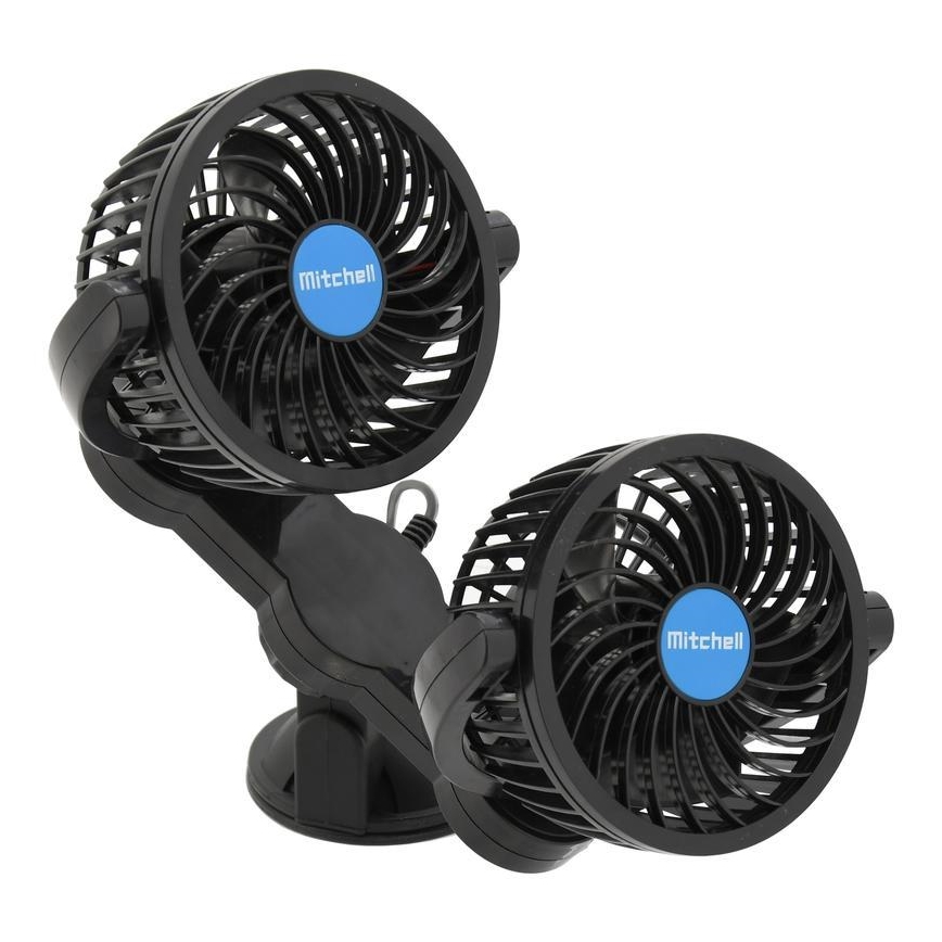 Ανεμιστήρας αυτοκινήτου με βεντούζα 7W/12V μαύρο