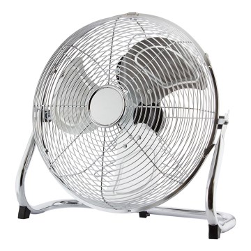 Ανεμιστήρας δαπέδου, 45 cm, 3 ταχύτητες, γυαλιστερό χρώμιο, 140W