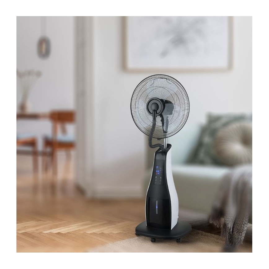 Ανεμιστήρας δαπέδου με ψεκαστήρα 80W/230 μαύρο  + RC