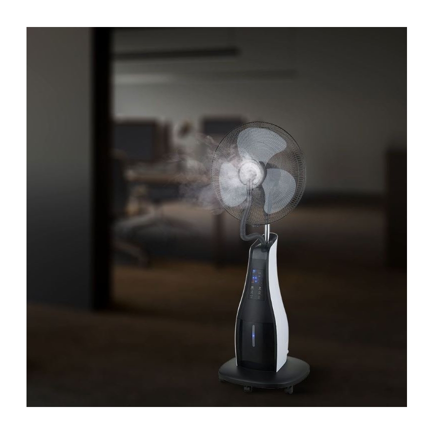 Ανεμιστήρας δαπέδου με ψεκαστήρα 80W/230 μαύρο  + RC