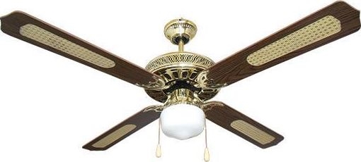 Ανεμιστήρας οροφής 1xE27/70W/230V διάμετρος 132 cm καφέ/χρυσαφί
