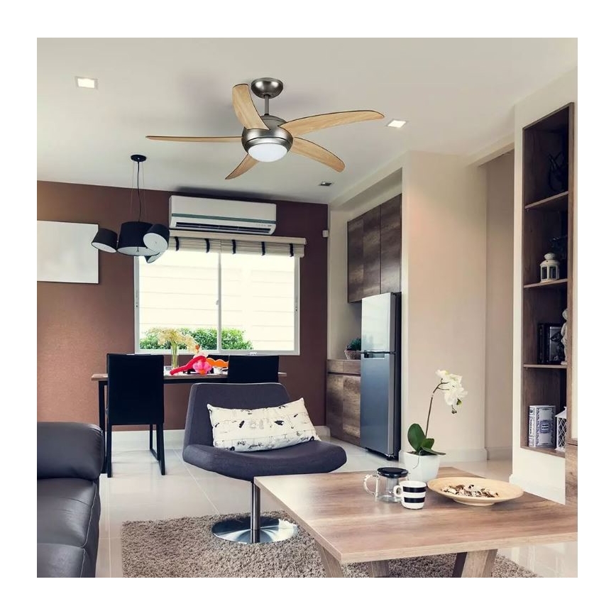 Ανεμιστήρας οροφής 2xE27/20W/230V διάμετρος 132 cm + τηλεχειριστήριο