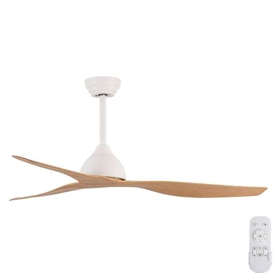 Ανεμιστήρας οροφής διάμετρος 132 cm μπεζ/λευκό + τηλεχειριστήριο