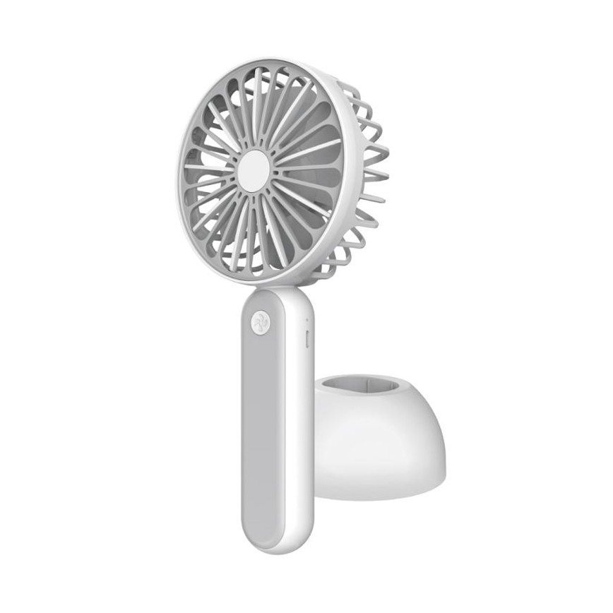 Ανεμιστήρας χειρός 1200 mm/3,7V USB γκρι/λευκό