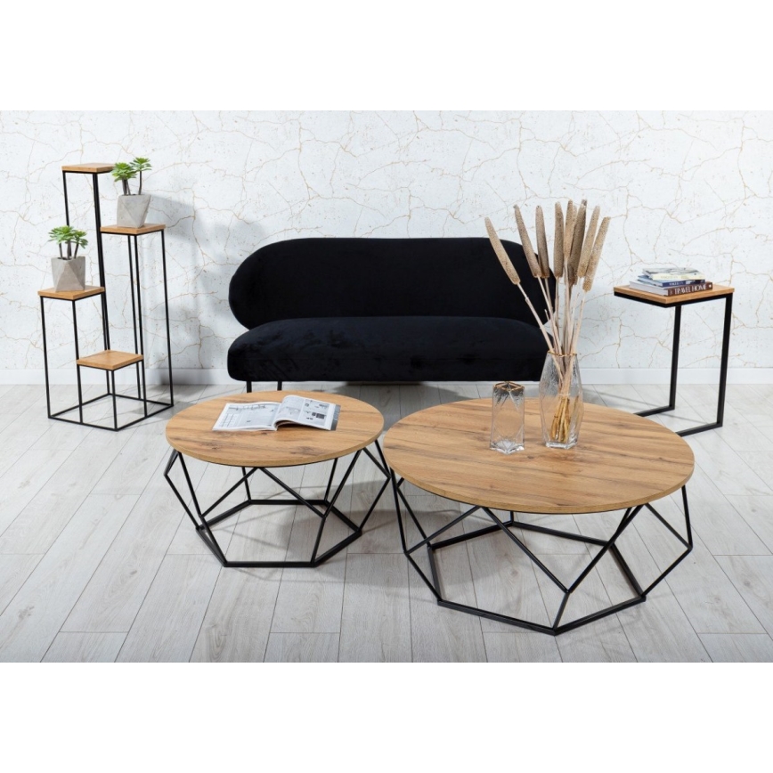 Ανθοστήλη 110x40 cm μαύρο/καφέ