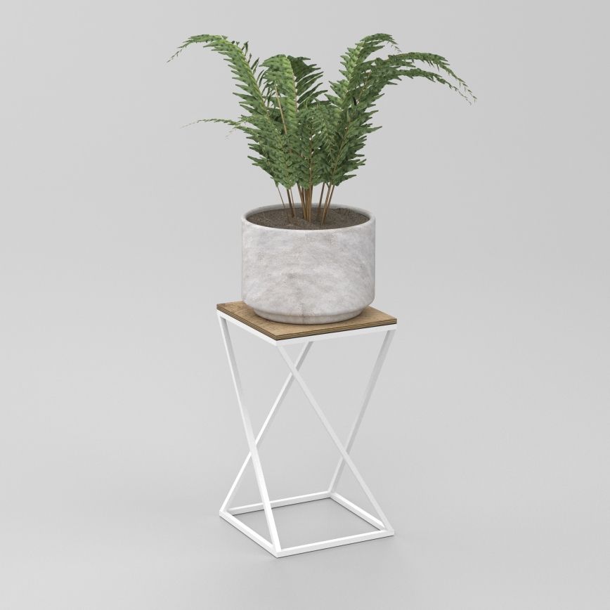 Ανθοστήλη 40x24 cm λευκή