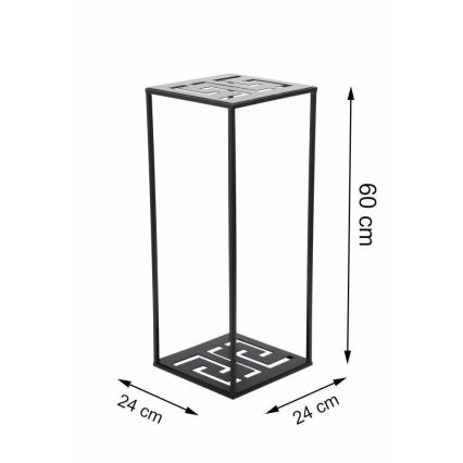 Ανθοστήλη 60x24 cm μαύρη